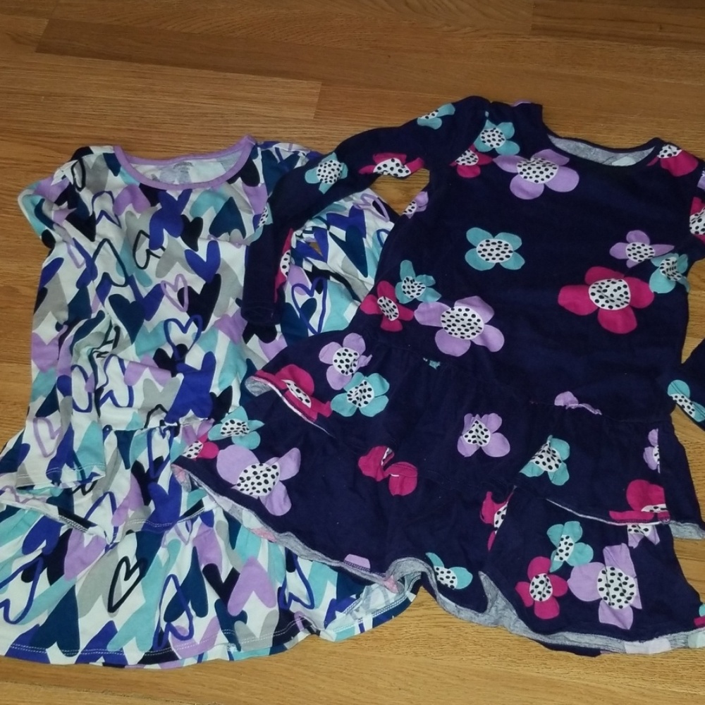 2 long sleeve cotton dresses